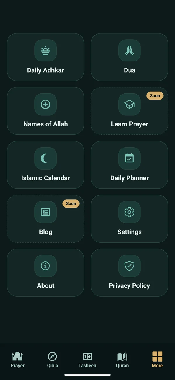 Prayer times & adhan